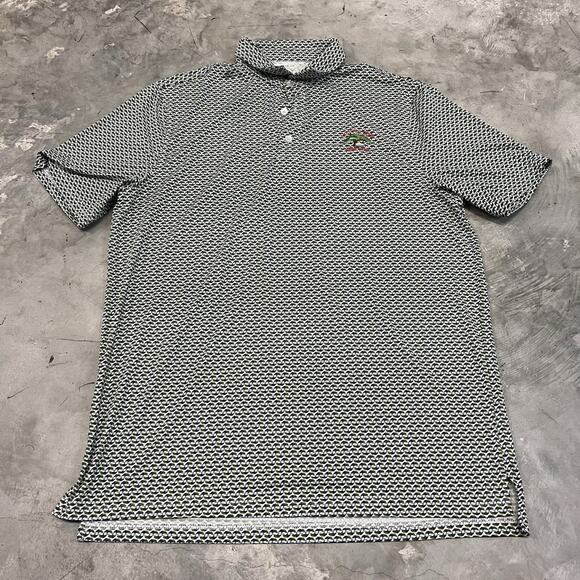 US Open Polo Shirt Mens LRG Green Trees AOP 121st Torrey Pines Golf Performance - Picture 1 of 5